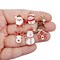 Christmas Charms Mix, 12 pieces, Holiday Themed Metal & Enamel Charms, 6 Pairs, Adorabilities